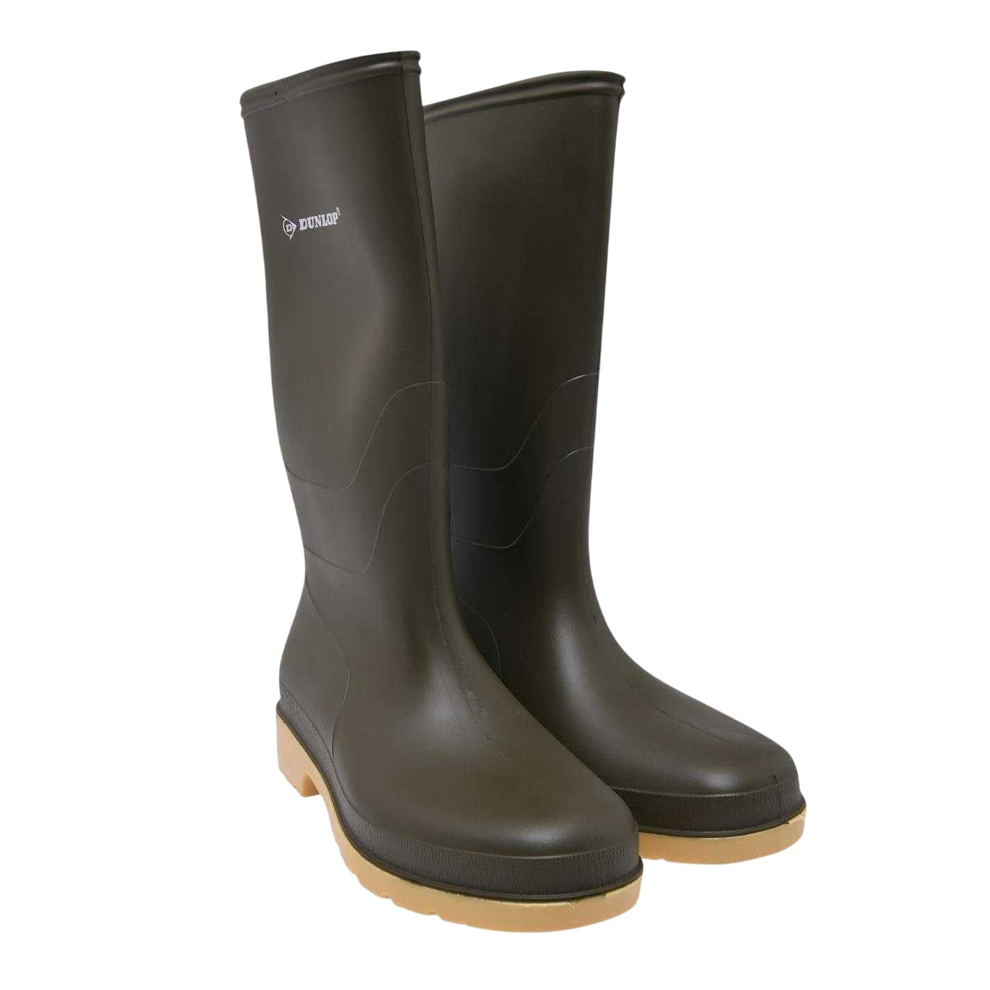 Green - Lifestyle - Dunlop Womens-Ladies Waterproof Wellington Boots