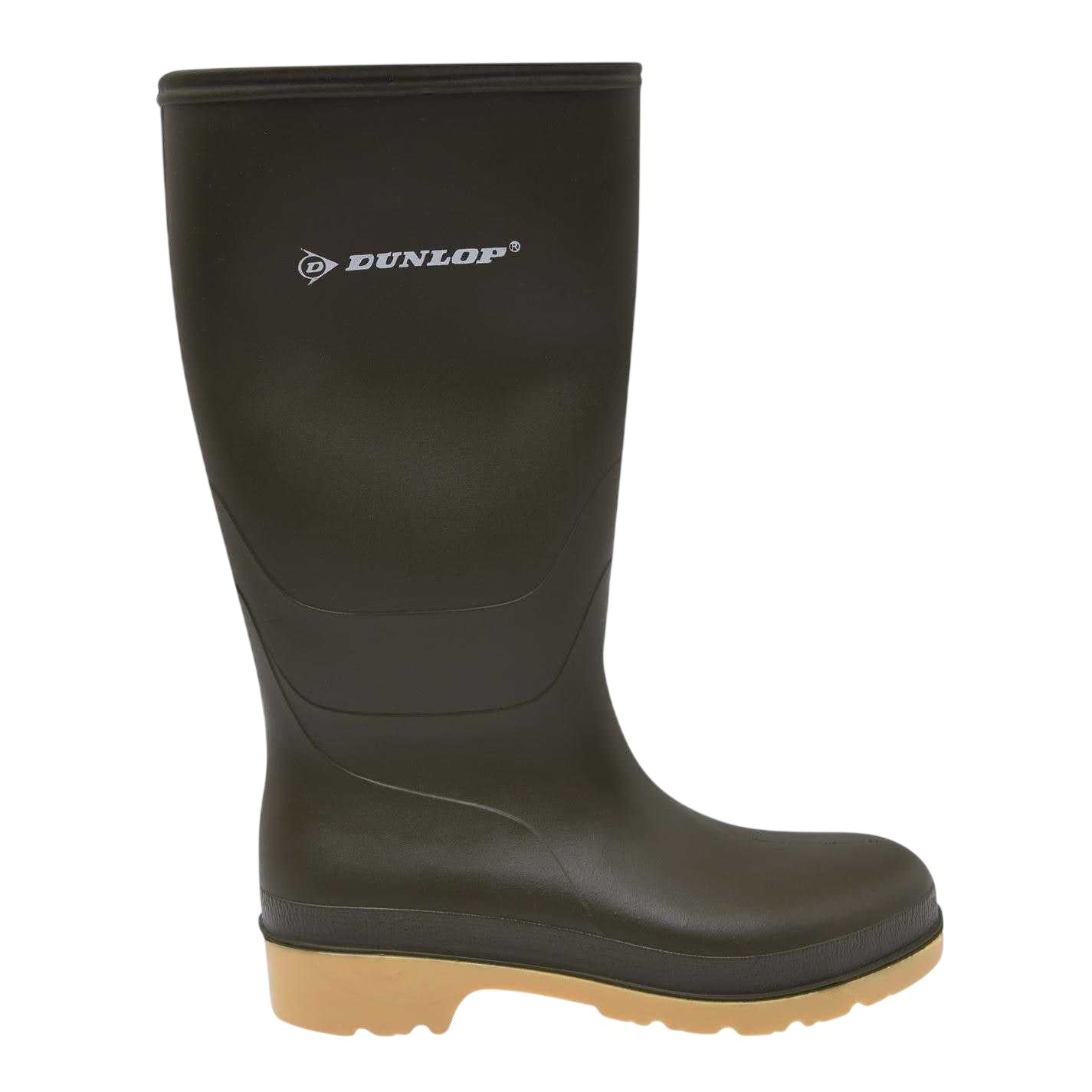 Green - Front - Dunlop Womens-Ladies Waterproof Wellington Boots