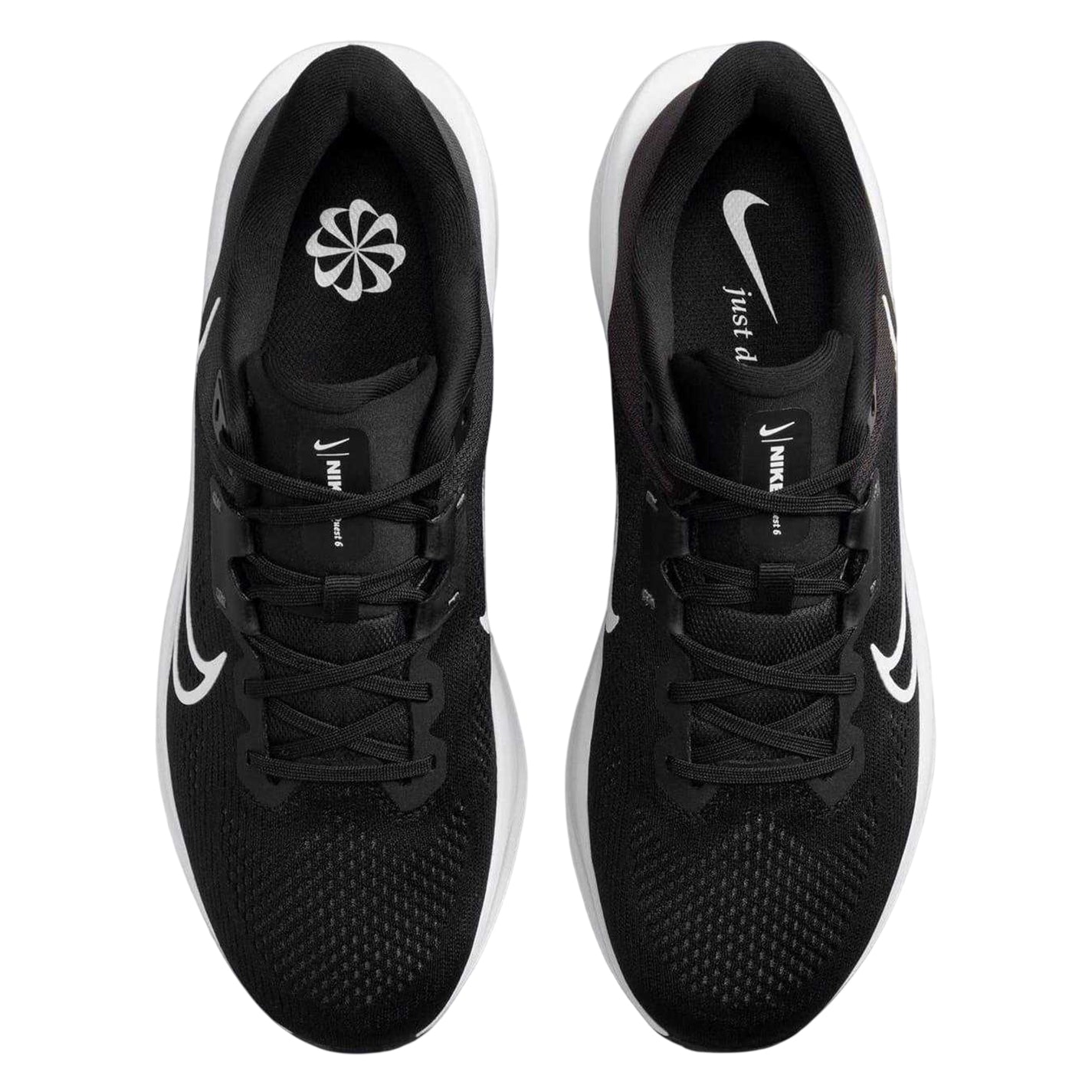 Black-White - Lifestyle - Nike Mens Quest 6 Shoes