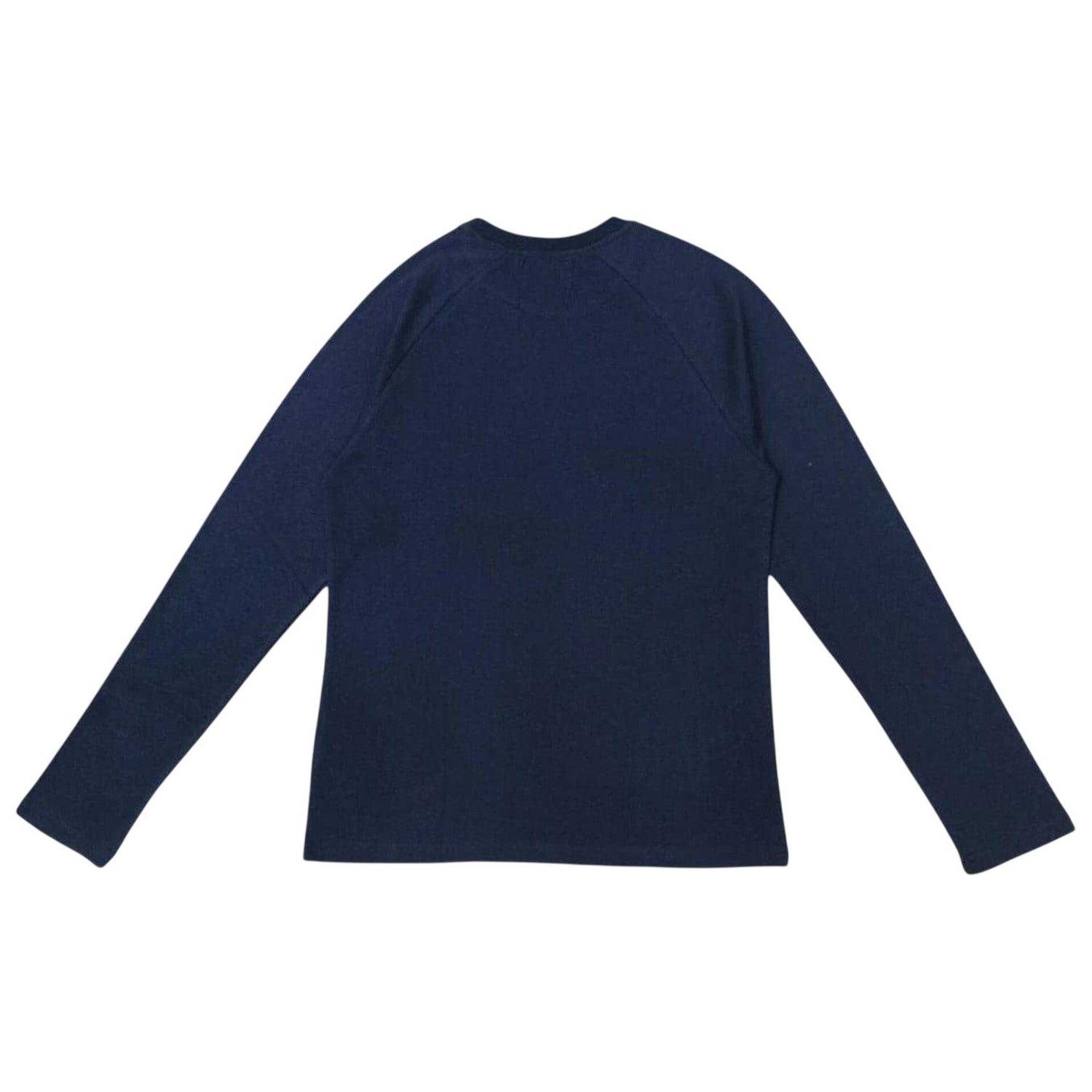 Navy - Side - Howick Mens Star Plain Crew Neck Long-Sleeved Long Pyjama Set
