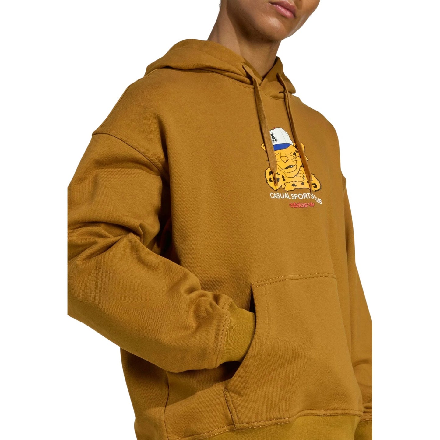 Bronze - Lifestyle - Adidas Unisex Adult Wabash Graphic Print Loose Fit Hoodie
