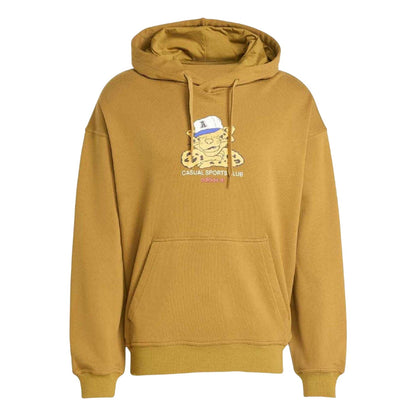 Bronze - Front - Adidas Unisex Adult Wabash Graphic Print Loose Fit Hoodie