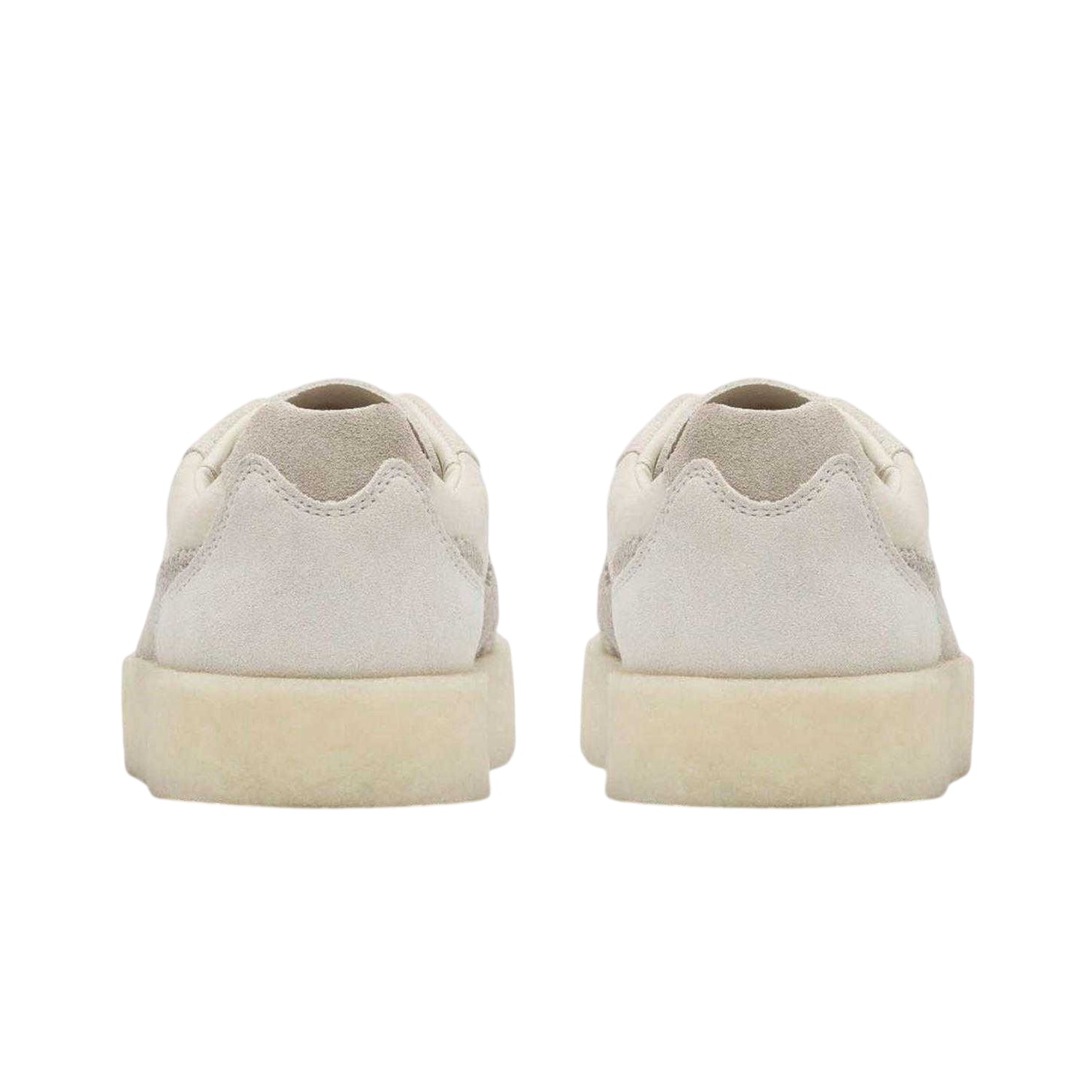 White - Back - Clarks Originals Womens-Ladies Suede Lace Up Trainers