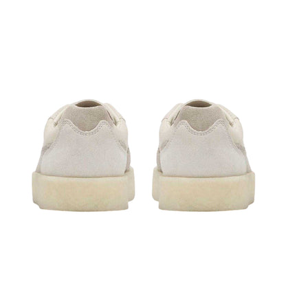 White - Back - Clarks Originals Womens-Ladies Suede Lace Up Trainers