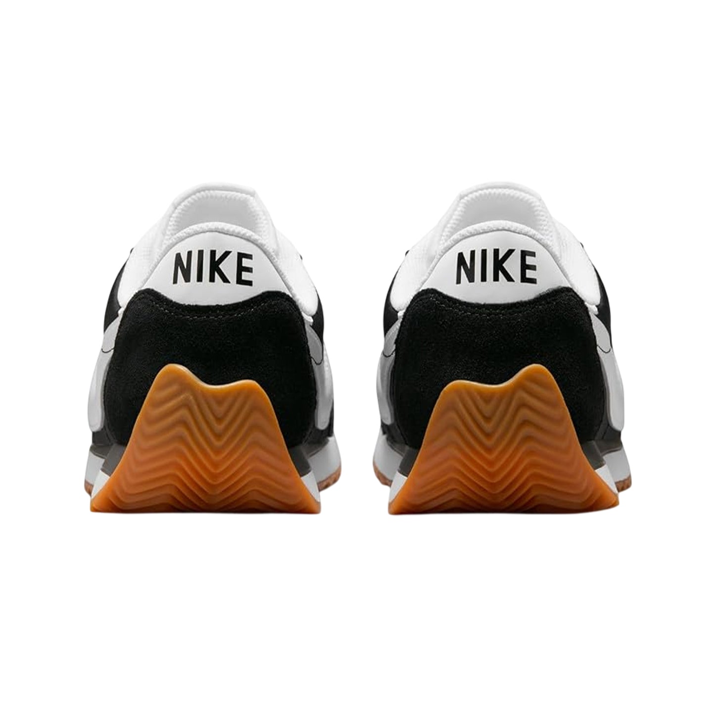 Black-White - Back - Nike Mens Retro Leather Trainers