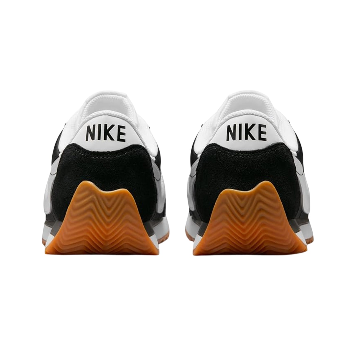 Black-White - Back - Nike Mens Retro Leather Trainers