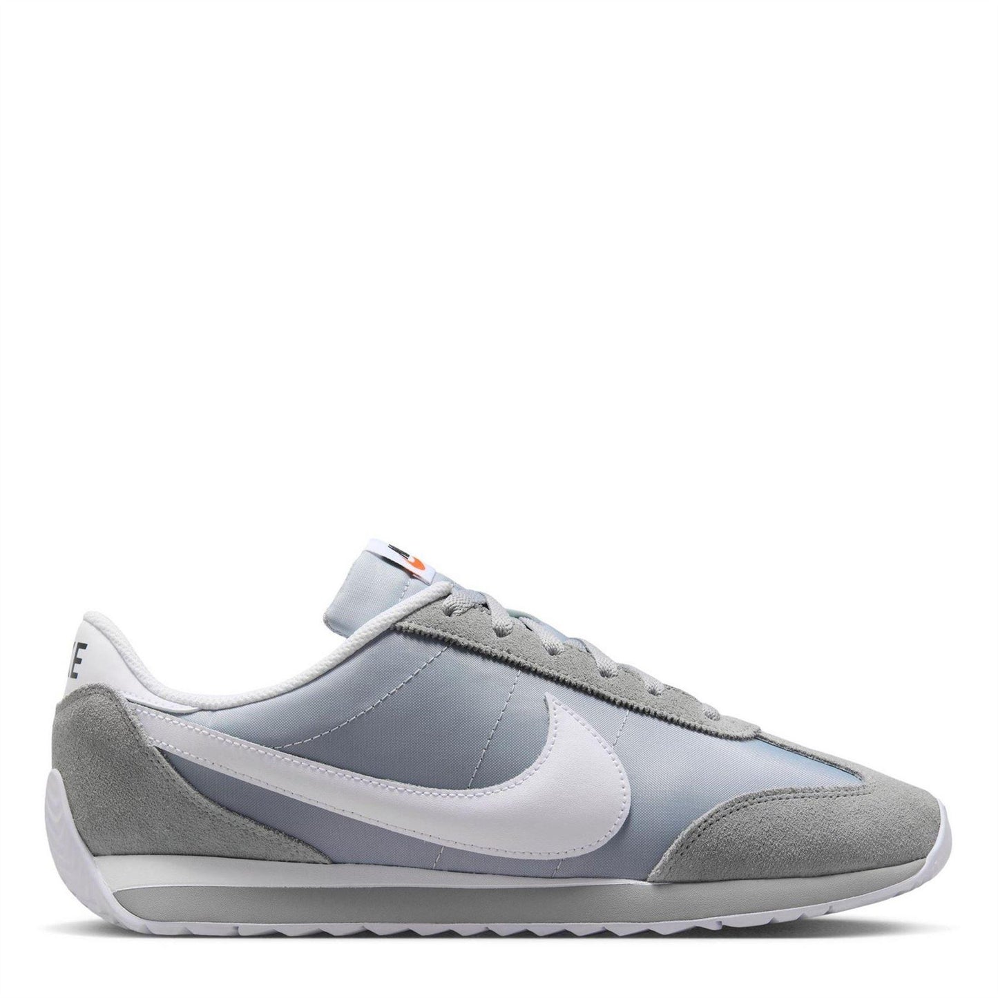 Grey-White - Front - Nike Mens Pacific Retro Leather Trainers