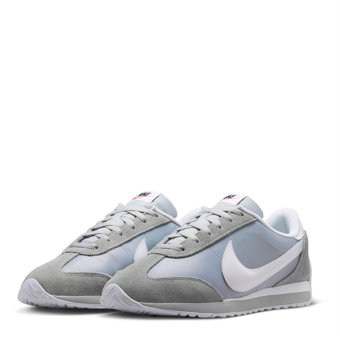 Grey-White - Side - Nike Mens Pacific Retro Leather Trainers