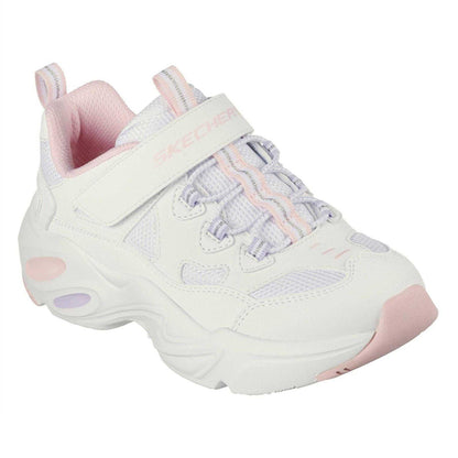 White - Side - Skechers Childrens-Kids Staminaairy Slip-on Trainers