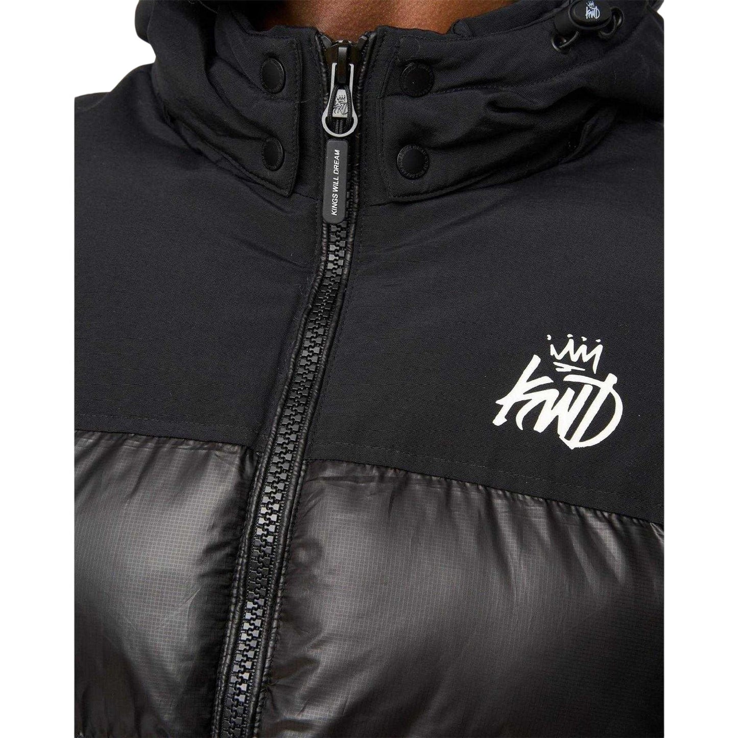 Black - Side - Kings Will Dream Mens Quilted Polyester Puffer Jacket
