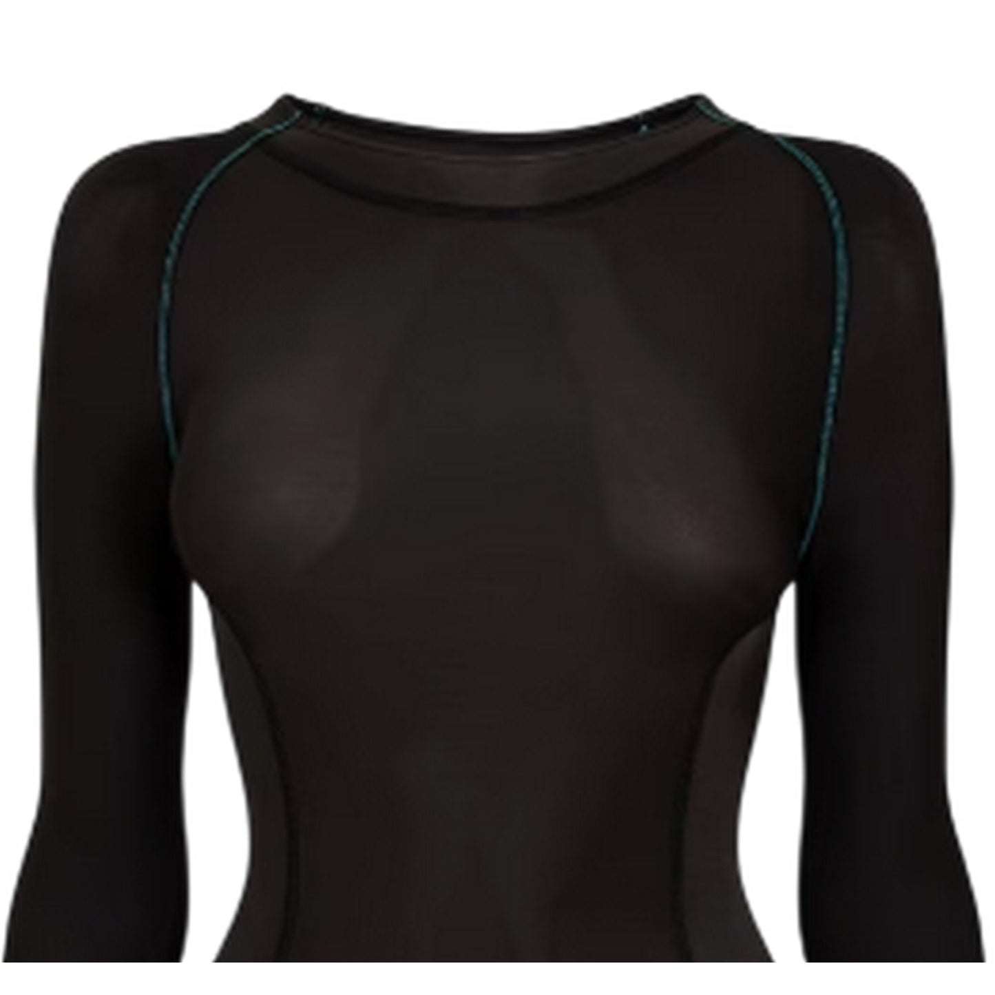 Black - Side - Skins Womens-Ladies Plain Gym Top
