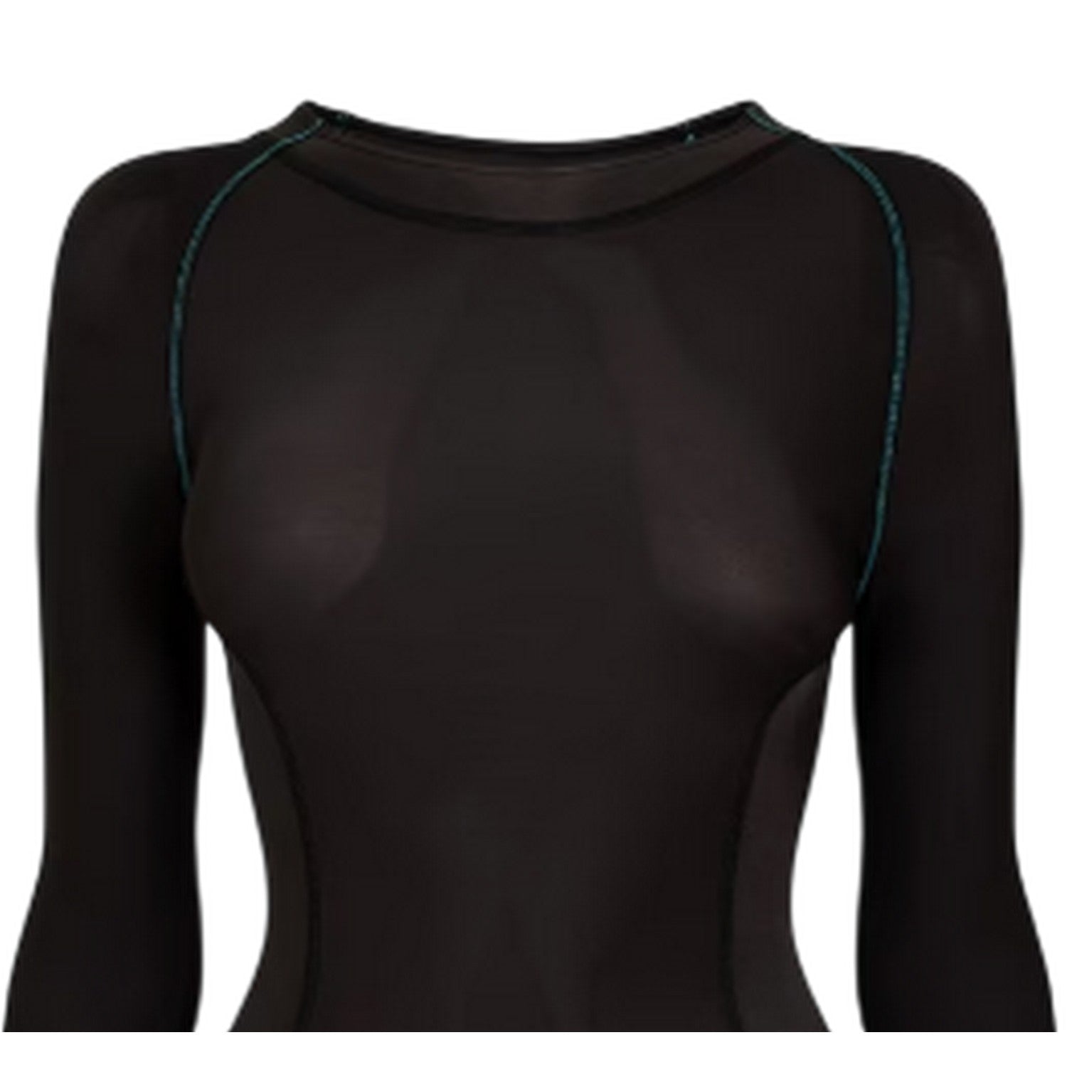Black - Side - Skins Womens-Ladies Plain Gym Top