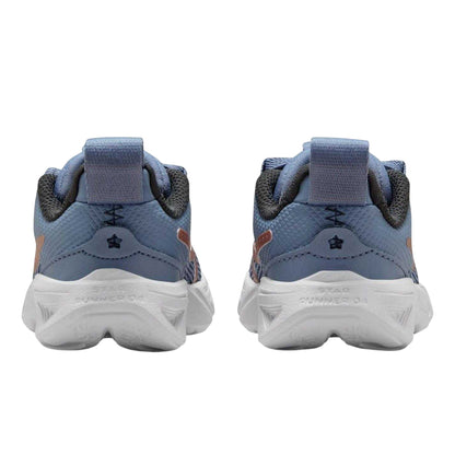 Grey-Pink - Back - Nike Childrens-Kids Run Trainers