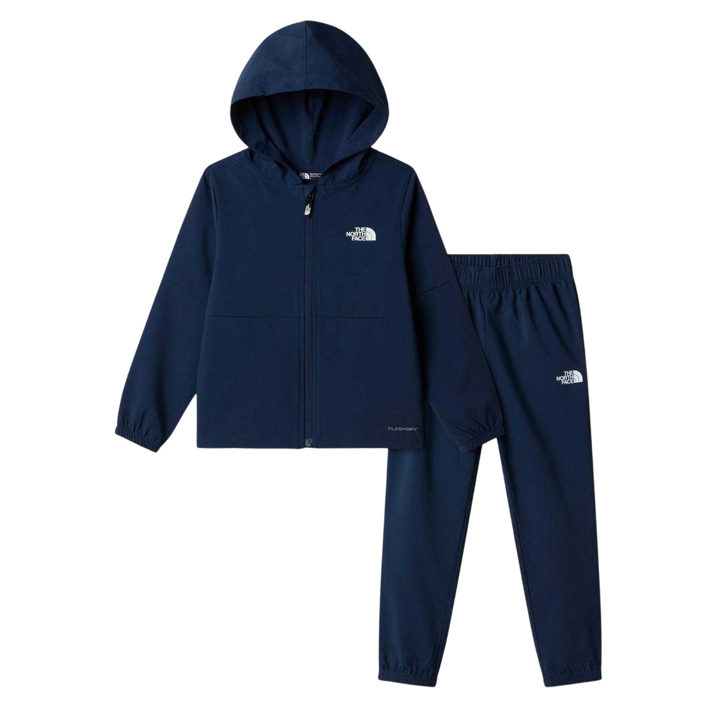 Navy - Front - The North Face Childrens-Kids Logo Long-Sleeved Hoodie & Bottom Set