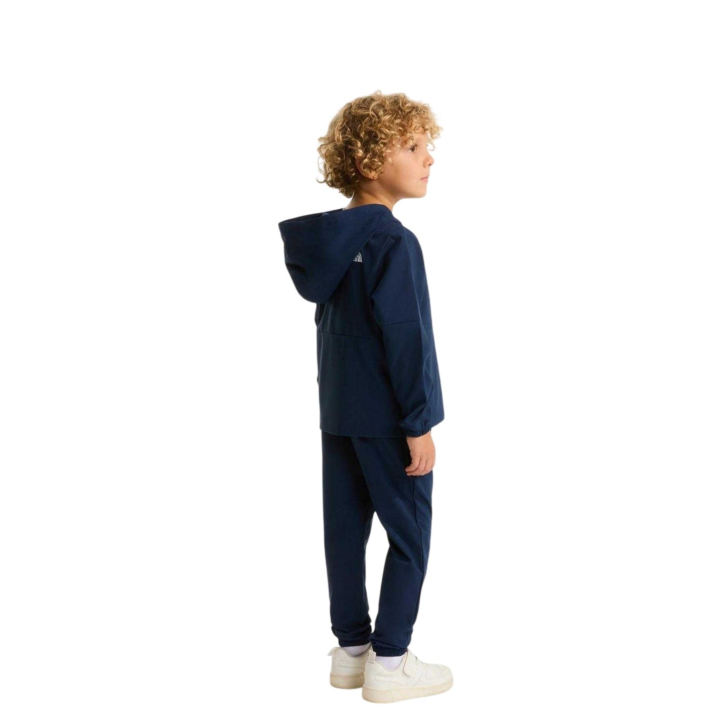Navy - Lifestyle - The North Face Childrens-Kids Logo Long-Sleeved Hoodie & Bottom Set