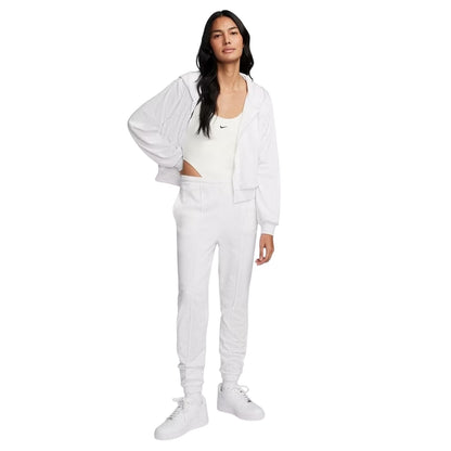 Birch Heather - Pack Shot - Nike Womens-Ladies Chill Plain Full Zip Hoodie