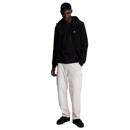 Black - Pack Shot - Lyle & Scott Mens Fleece Lined Soft Shell Jacket