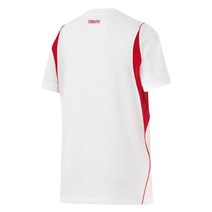 White-Red - Back - Nike Childrens-Kids Turkey 2026 Football Shirt