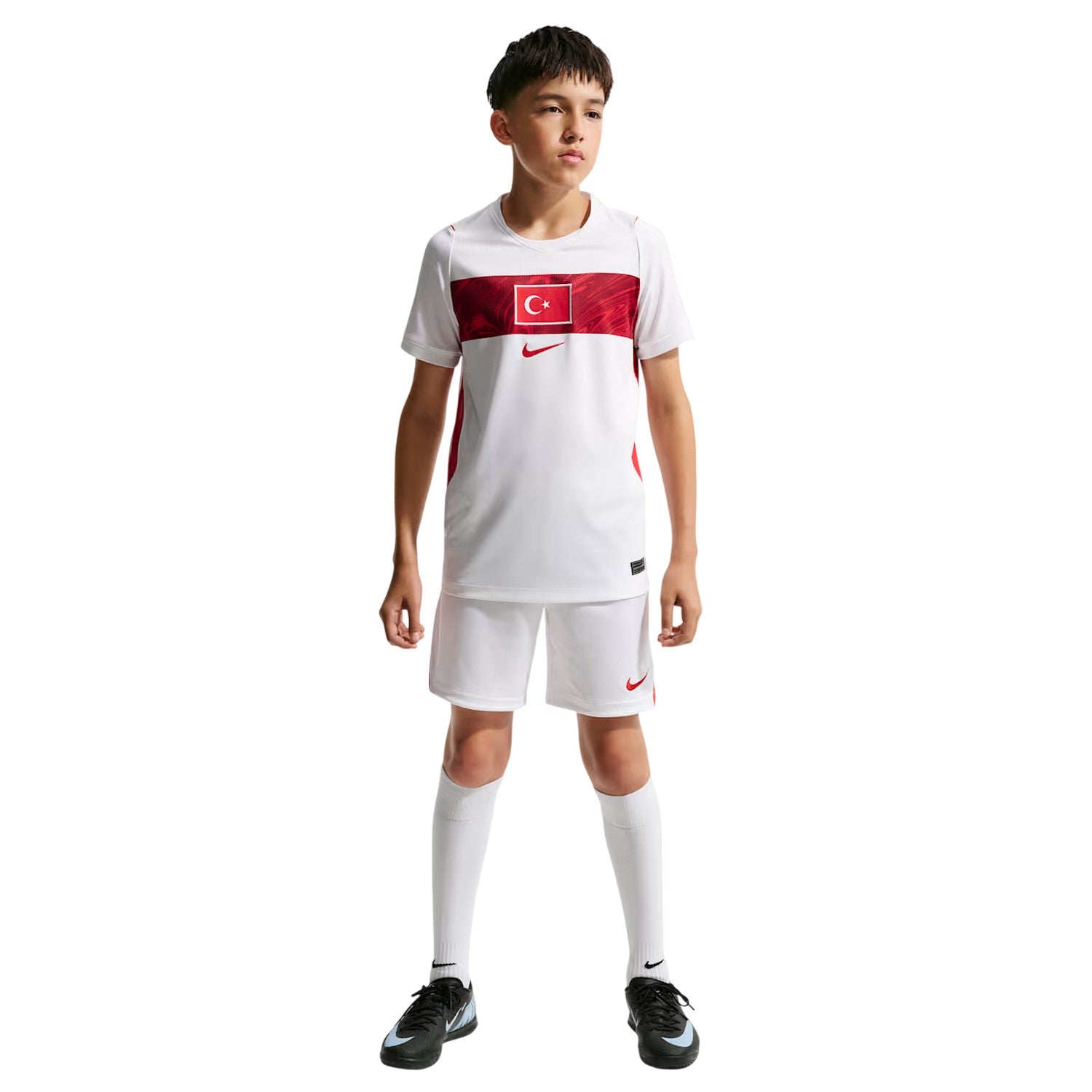 White-Red - Lifestyle - Nike Childrens-Kids Turkey 2026 Football Shirt