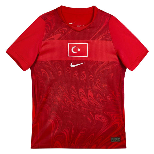 Red-White - Front - Nike Childrens-Kids Turkey 2026 Football Shirt