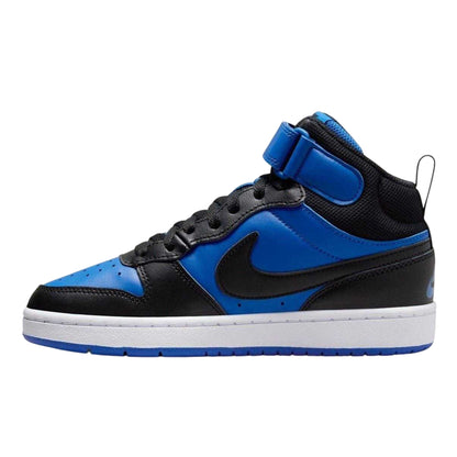 Royal Blue-Black - Side - Nike Boys Court Borough High-top Flat High Top Trainers