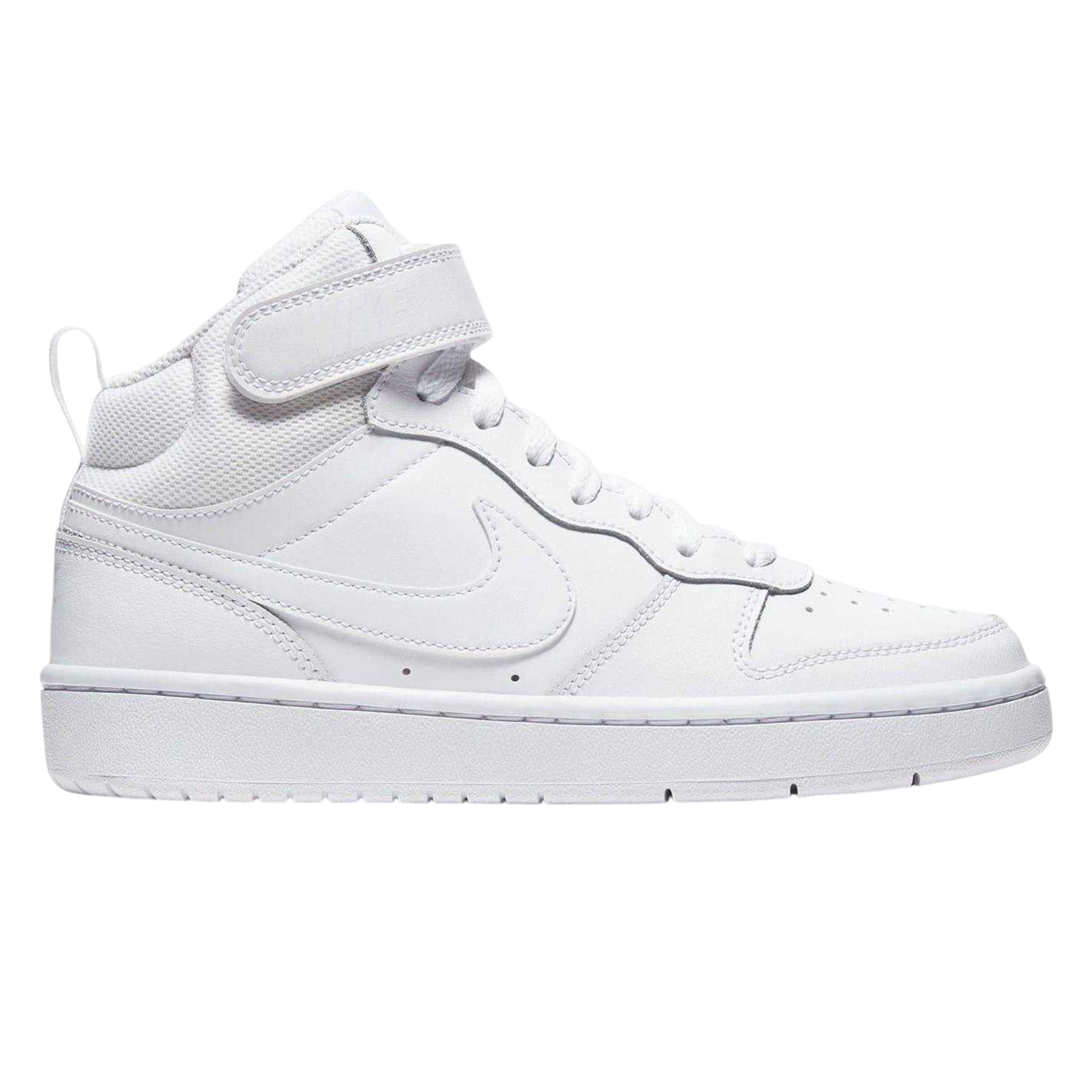White - Back - Nike Boys Court Borough High-top Flat High Top Trainers