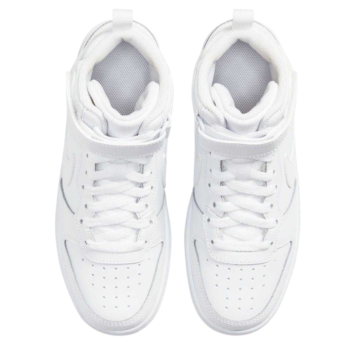 White - Pack Shot - Nike Boys Court Borough High-top Flat High Top Trainers