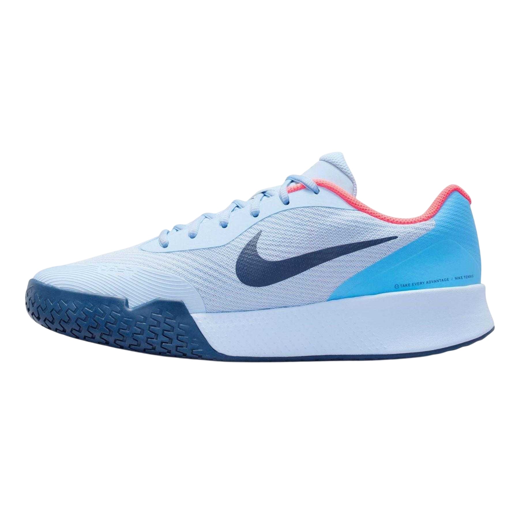 Hydro Blue - Back - Nike Mens Vapor Lite 3 Tennis Shoes