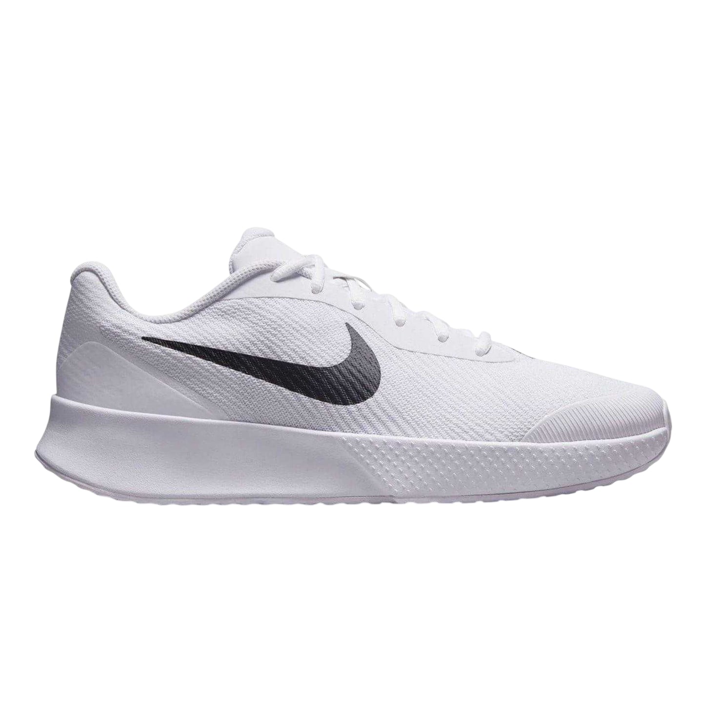 White-Black - Front - Nike Mens Vapor Lite 3 Tennis Shoes