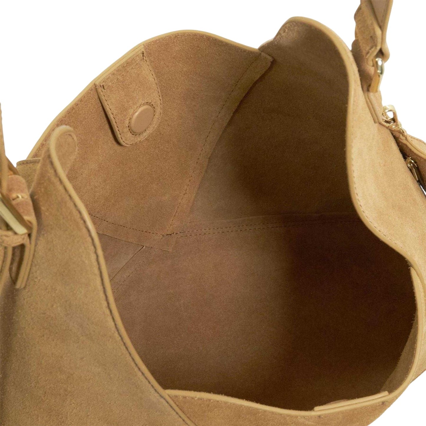 Tan - Lifestyle - Dune London Suede Shoulder Bag