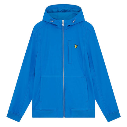 Blue - Front - Lyle & Scott Mens Fleece Lined Soft Shell Jacket