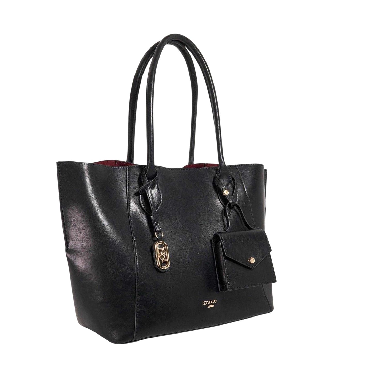 Black - Side - Dune London Dexterity Tote Bag