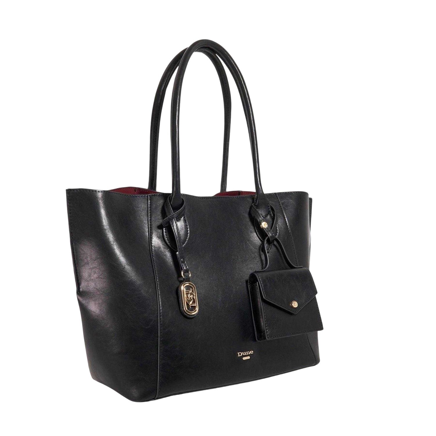 Black - Side - Dune London Dexterity Tote Bag