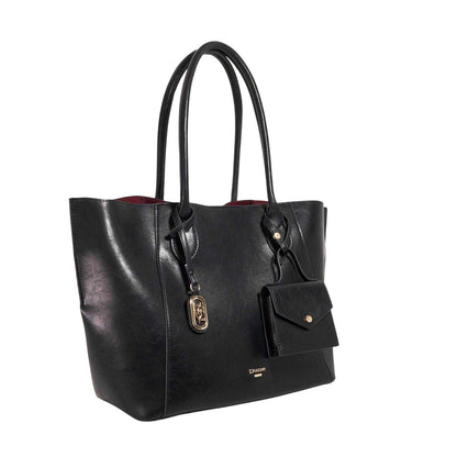 Black - Side - Dune London Dexterity Tote Bag