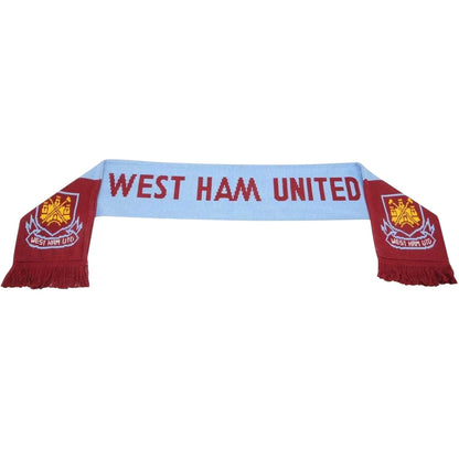 Claret - Back - West Ham United FC Acrylic Football Scarf