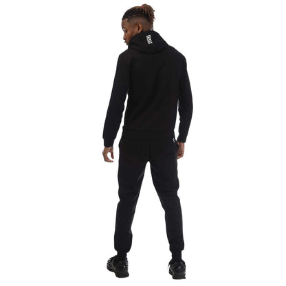 Black - Back - Emporio Armani Mens Core Identity Cotton Tracksuit