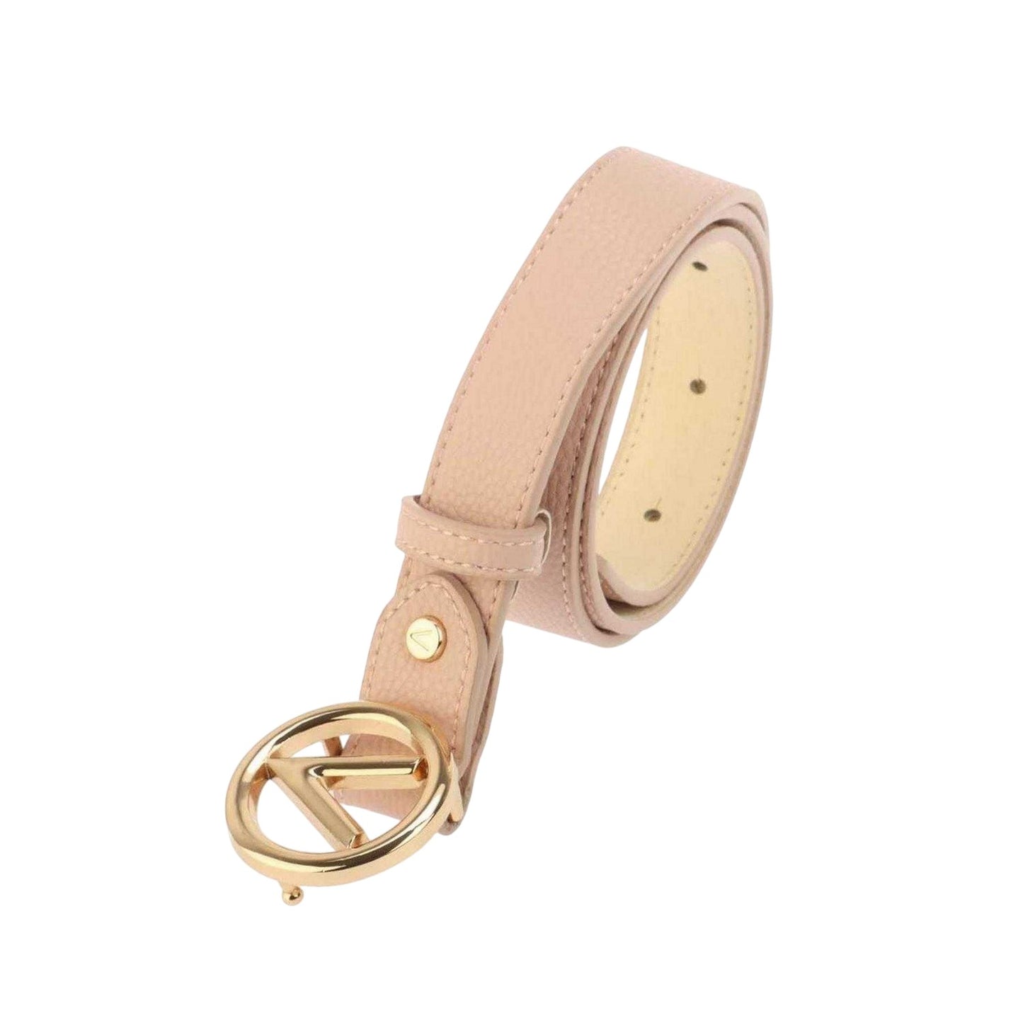 Pink - Back - Valentino Womens-Ladies Cipria Oro Belt