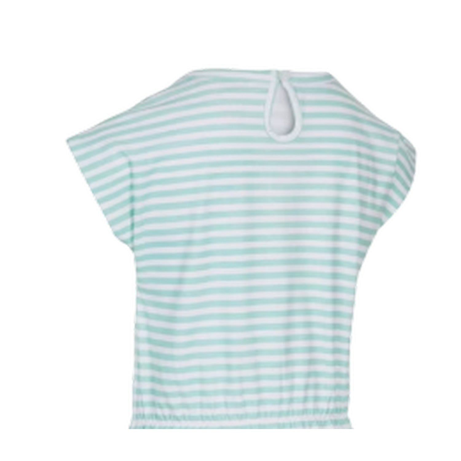 Green - Lifestyle - Trespass Girls Striped Short-Sleeved Dress
