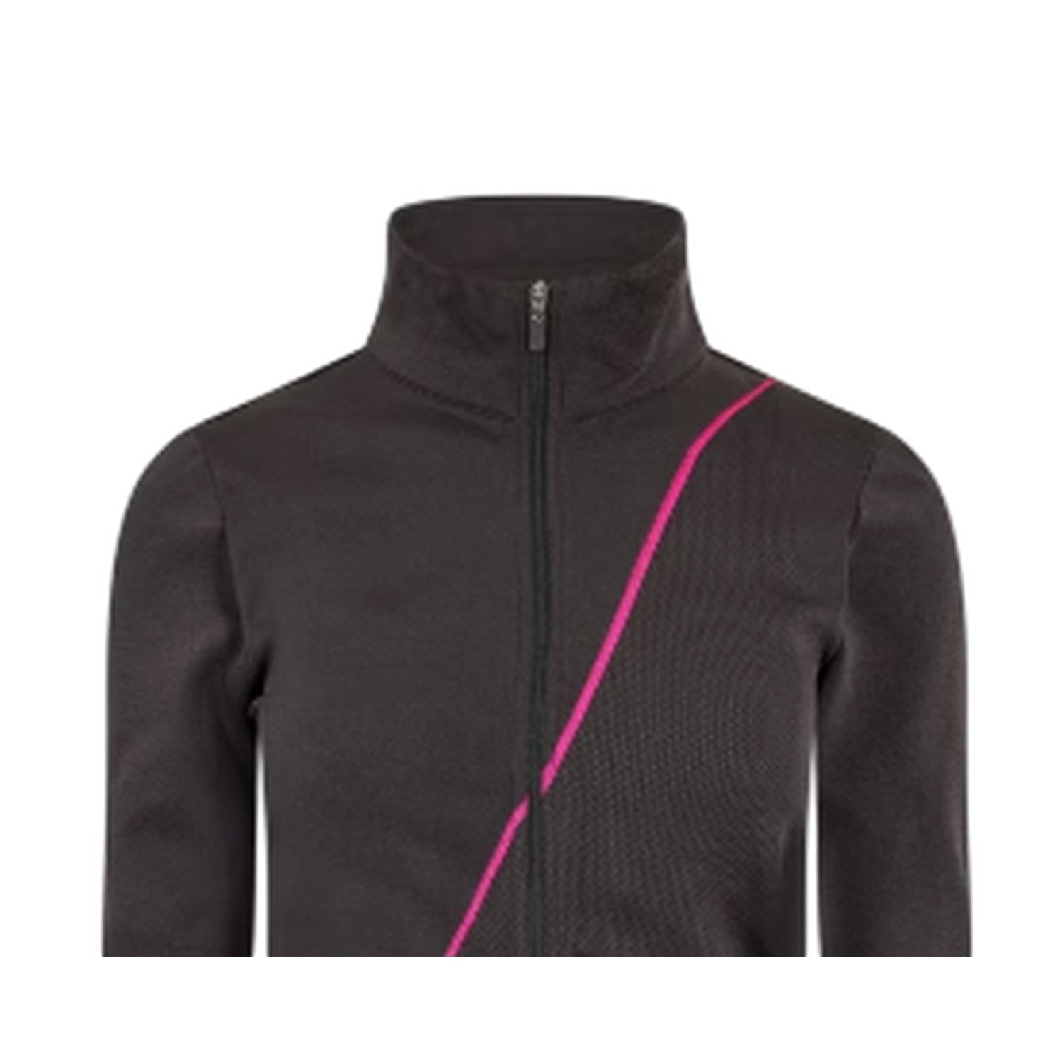 Purple-Black - Side - Puma Womens-Ladies Textured Seamless Jacket