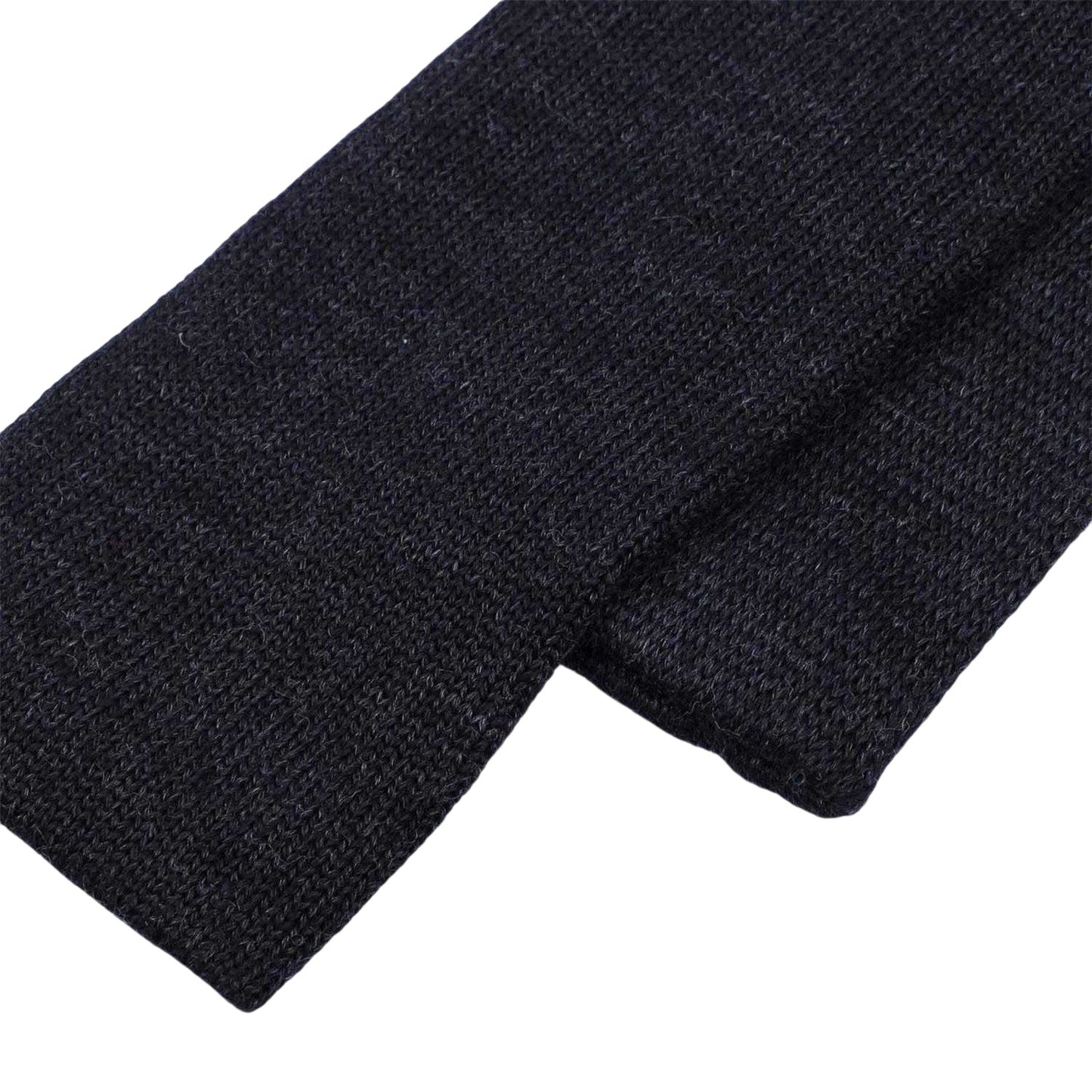 Grey - Back - Boss Knitted Wool Skinny Tie