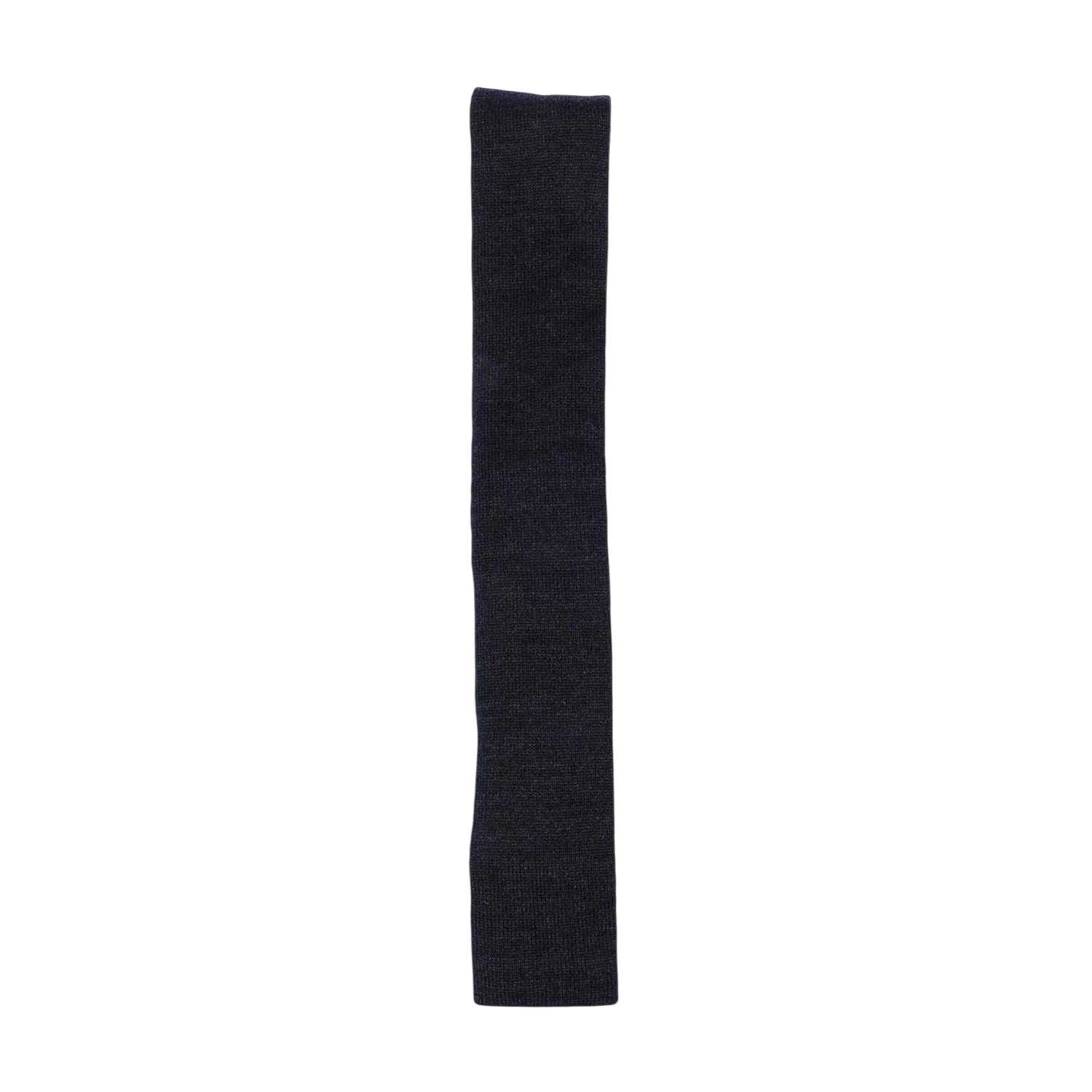 Grey - Side - Boss Knitted Wool Skinny Tie