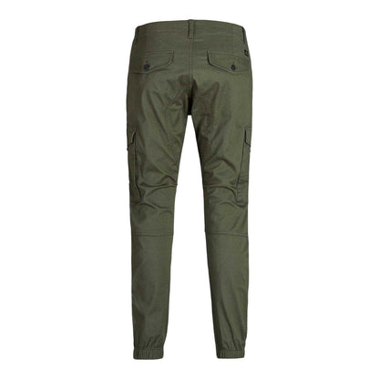 Olive Night - Back - Jack And Jones Boys Paul Flake Cargo Trousers