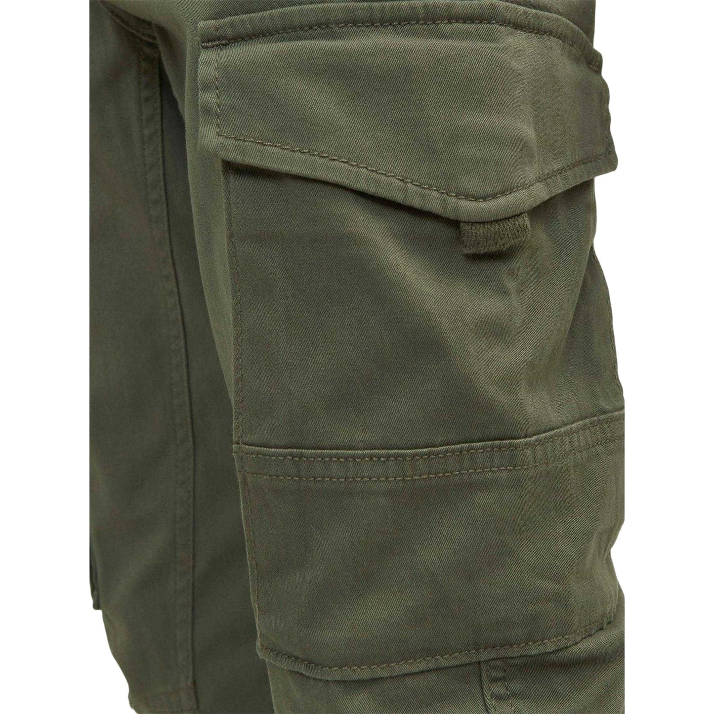 Olive Night - Side - Jack And Jones Boys Paul Flake Cargo Trousers