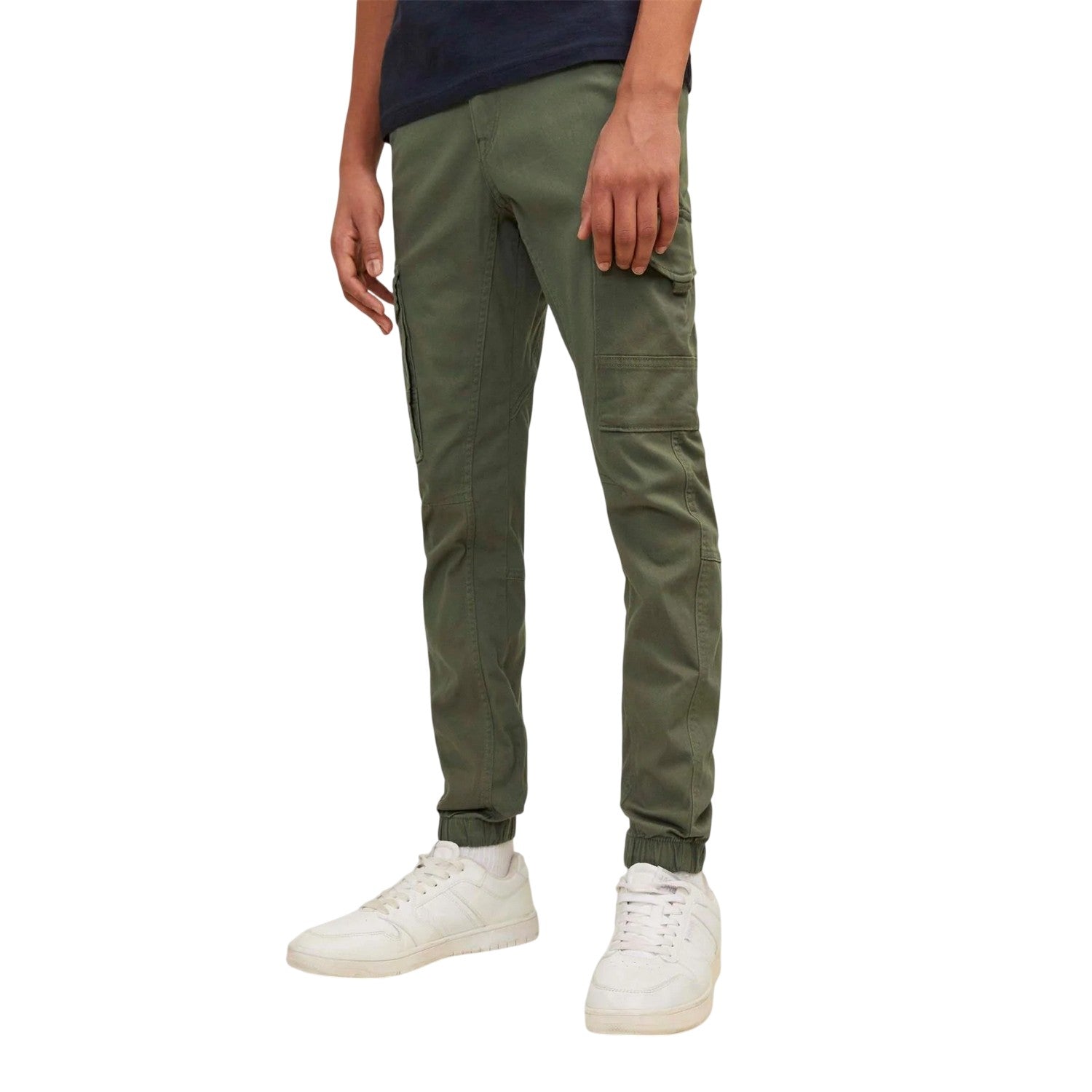 Olive Night - Lifestyle - Jack And Jones Boys Paul Flake Cargo Trousers