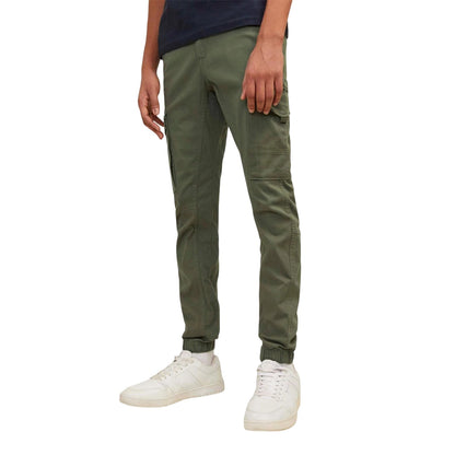 Olive Night - Lifestyle - Jack And Jones Boys Paul Flake Cargo Trousers