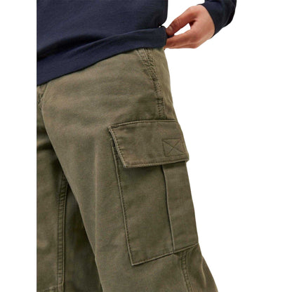 Olive Night - Pack Shot - Jack And Jones Boys Kane Barkley Cargo Trousers