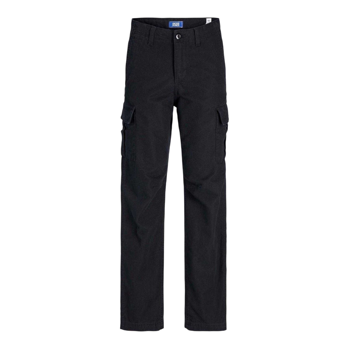 Black - Front - Jack And Jones Boys Kane Barkley Cargo Trousers