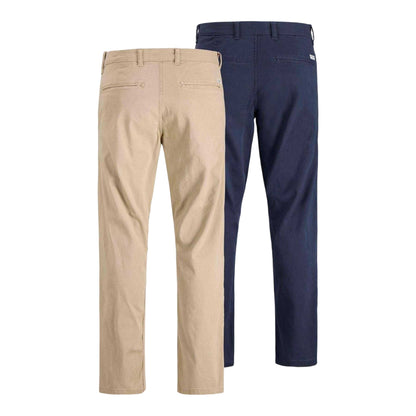 Crockery - Back - Jack And Jones Mens Kane Dave Chinos (Pack of 2)