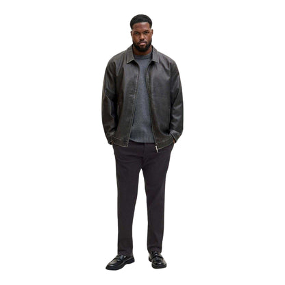 Black - Side - Jack And Jones Mens Marco Regular Trousers