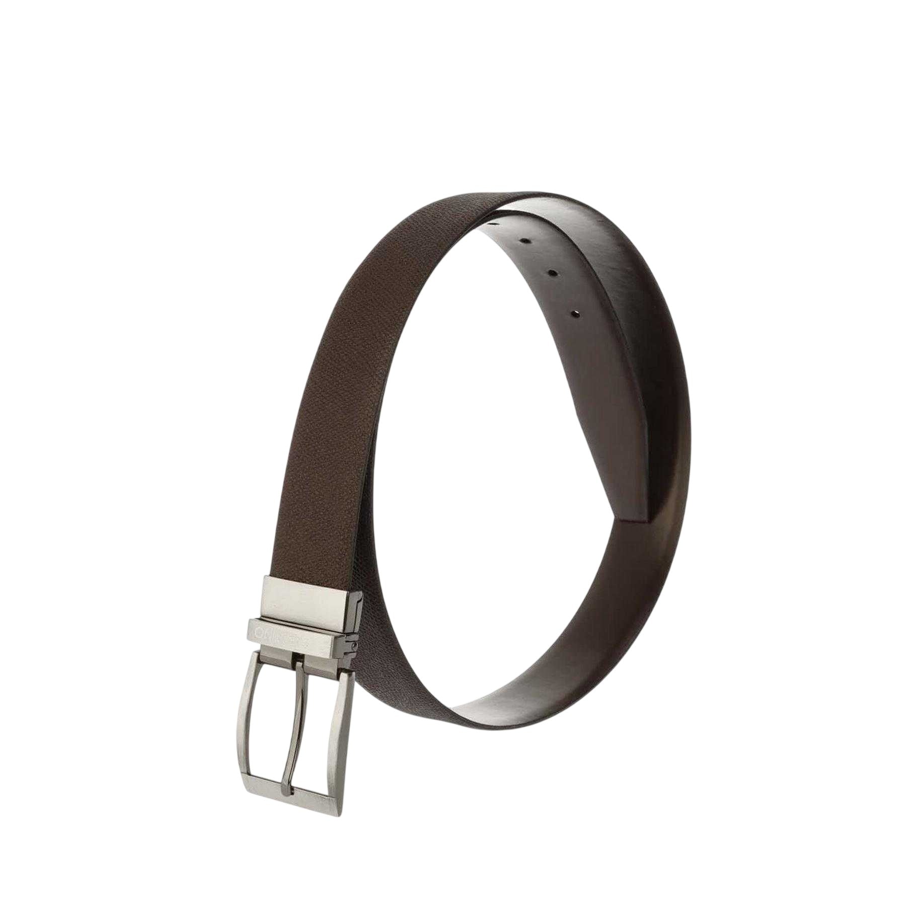 Brown - Front - Valentino Mens Plain Belt